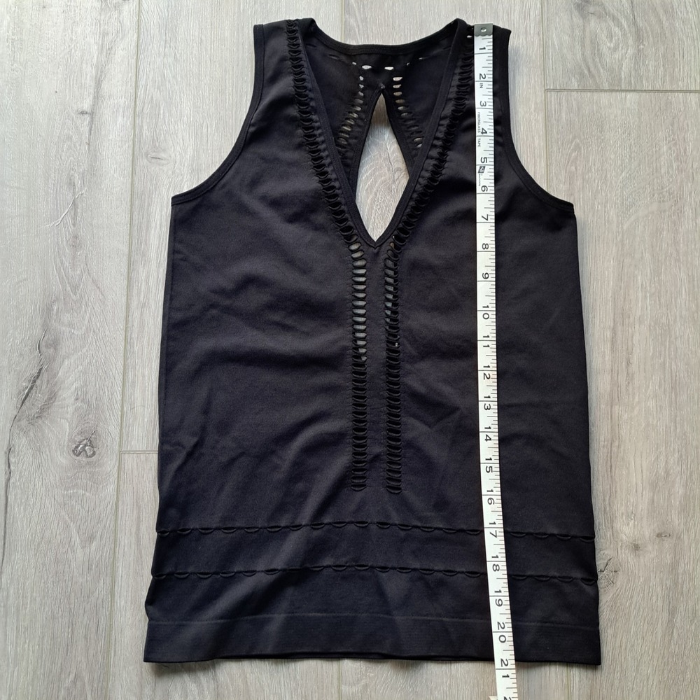 Fabletics Women's Black Tank Top Cutouts Size Small